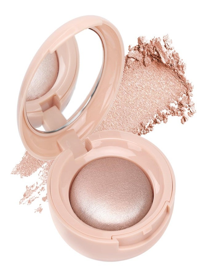 Euphily Baked Highlighter Makeup Palette, Buildable Lightweight Face Highlight Makeup Contour Powder, Smooth Shimmer & Matte Face Illuminator Highlighter for Women, # 04 - Image 1